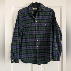 Taylor Stich Blackwatch Plaid Button Down Shirt - 38